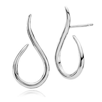 Izabel Camille Wave silver earrings shiny, model a1631sws